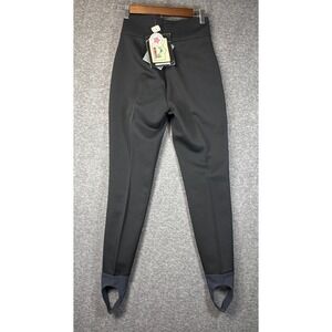 NWT Kinley Classic‎ Ski Pants Black Ladies Size 8 Long Skifans Schoeller Stirrup